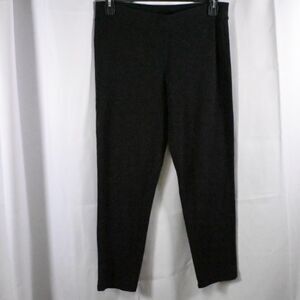 J Jill Black Pima Cotton Cropped Pull‑On Pants Womens Small 32x27.5
